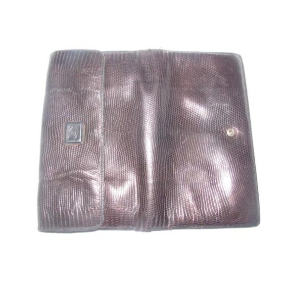 GUCCI Vintage Brown Snakeskin XL Checkbook - Picture 8 of 12
